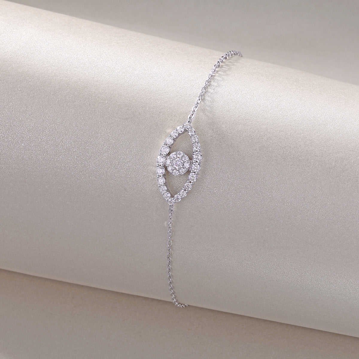 Wunschelfen-Diamant-Silberarmband