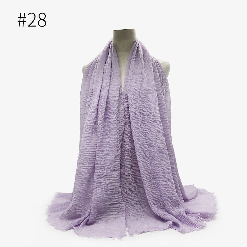 Bubble Cotton Scarf Hijab Wrap Shawl