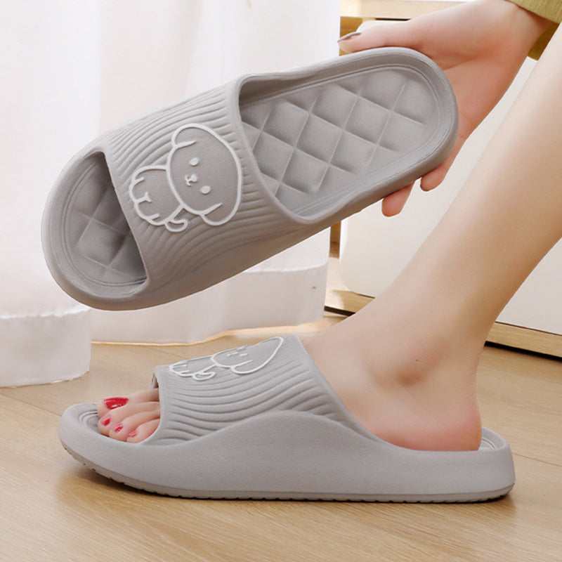 Cartoon Dog Non-Slip House Slippers
