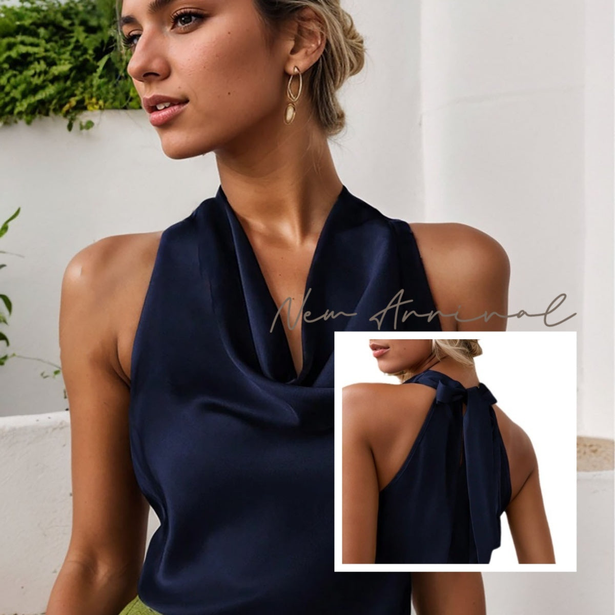 Elegant Halter Backless Vest Top