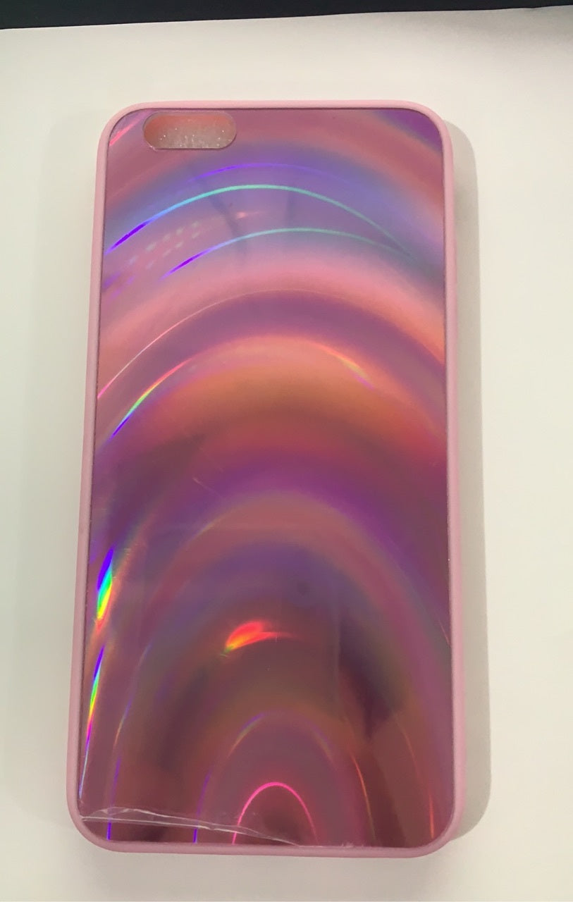 Coque de téléphone miroir arc-en-ciel