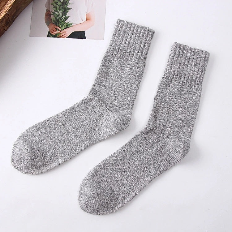 Kuschelige Winterwollsocken für Herren