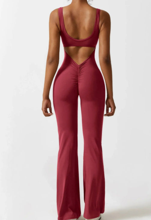 Seamless Hollow Yoga Bodysuit Women