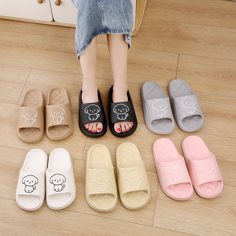 Cartoon Dog Non-Slip House Slippers