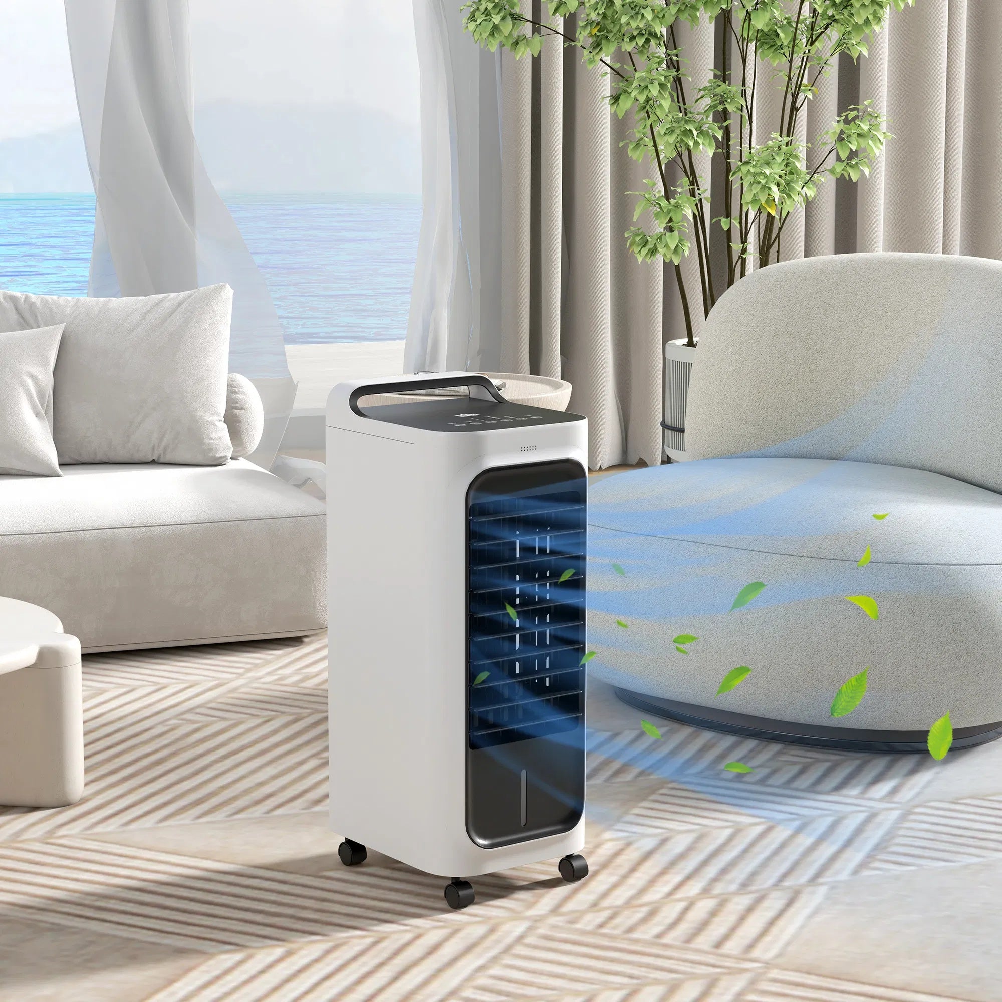 HOMCOM 3-in-1 Evaporative Ice Cooler