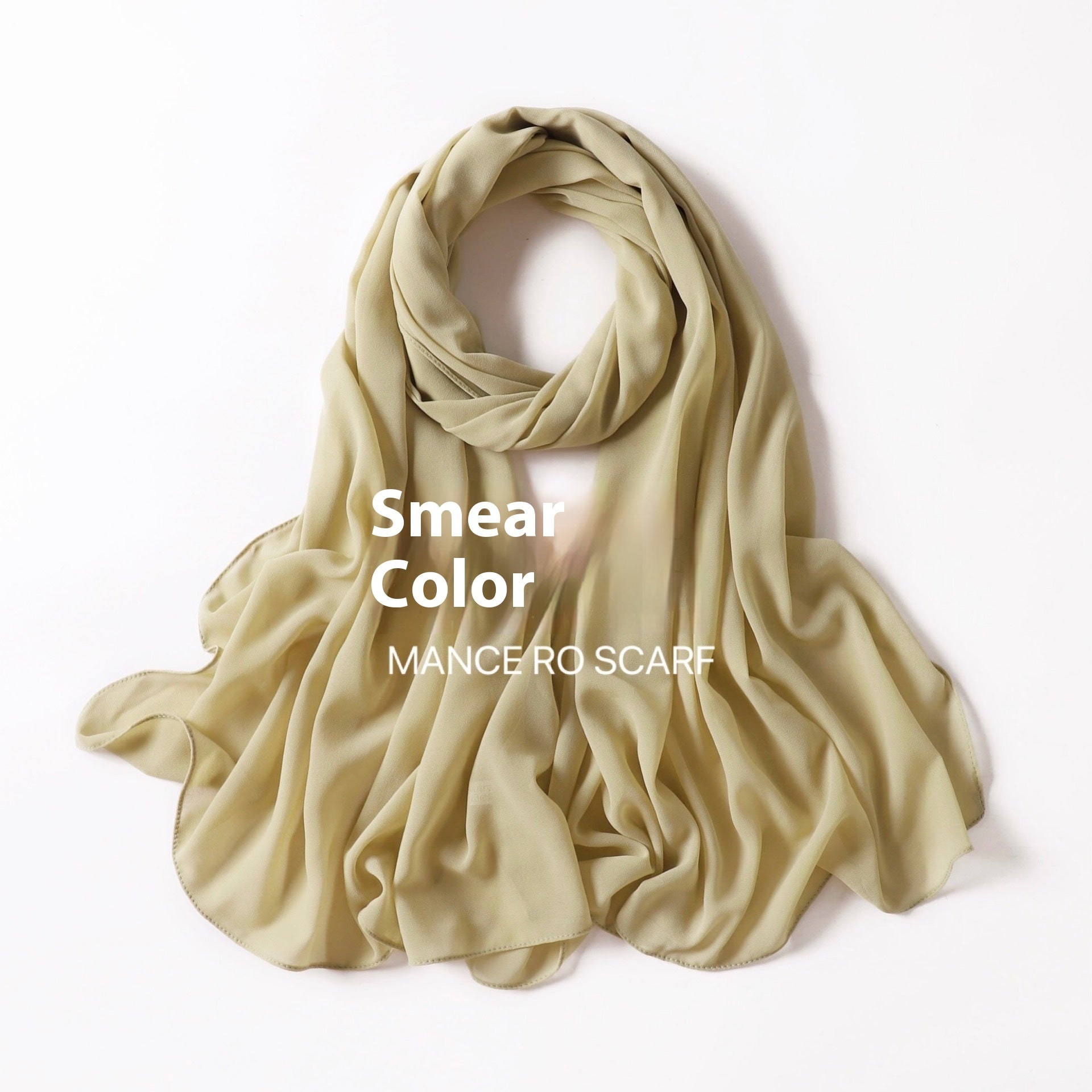 Perlen Chiffon Kopftuch Schleier Wickeltuch