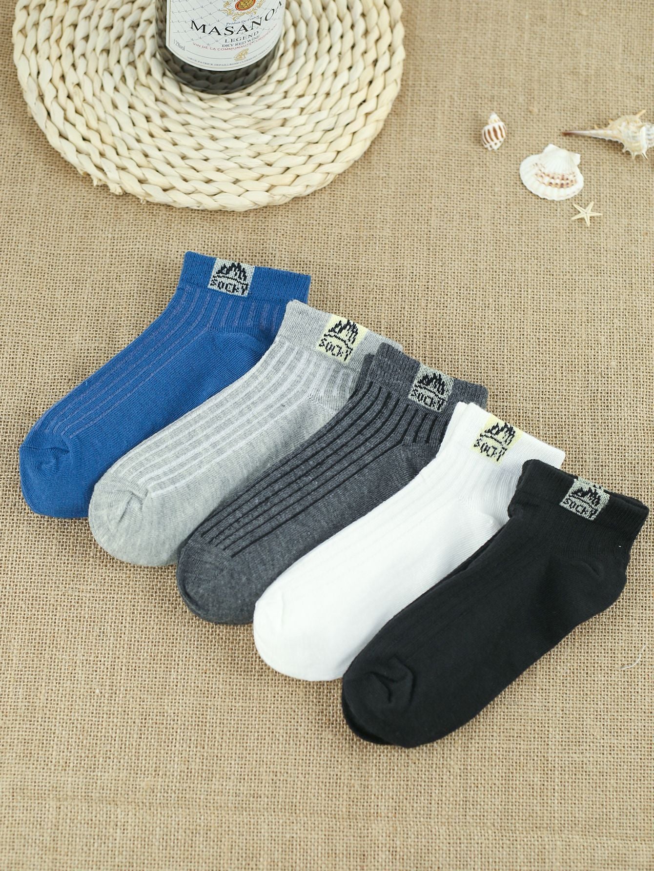 Sommer-Socken aus Baumwolle mit niedrigem Schnitt