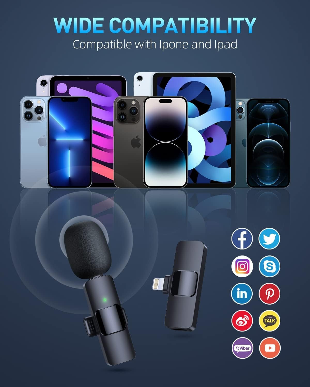 Wireless Lavalier Mic Type-C for iPhone