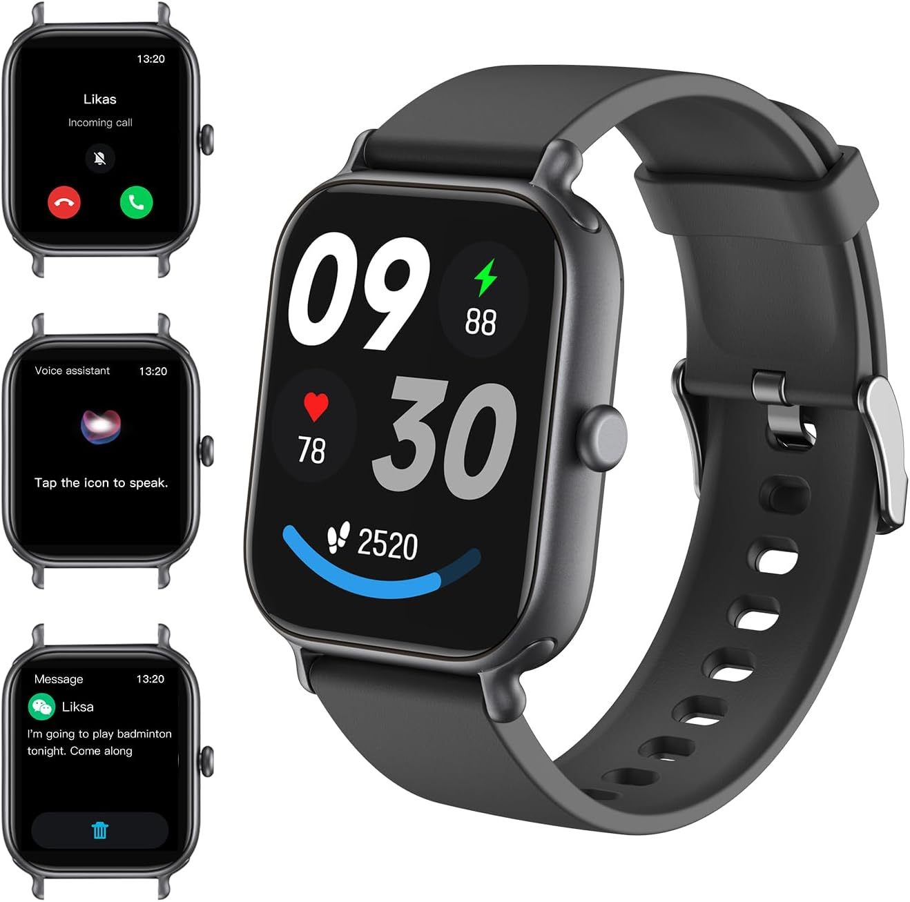 Bluetooth-Smartwatch mit Sprachfunktion