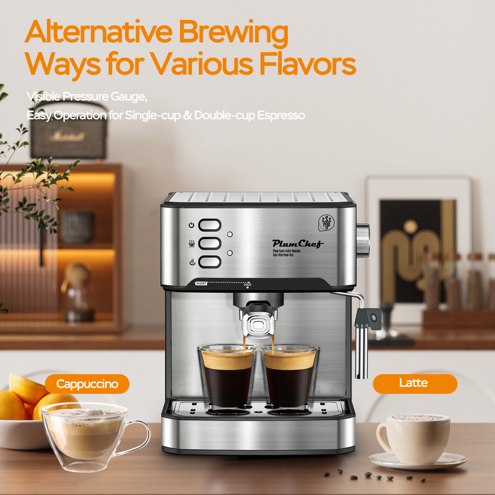 20 Bar Espresso Machine w/ Milk Frother