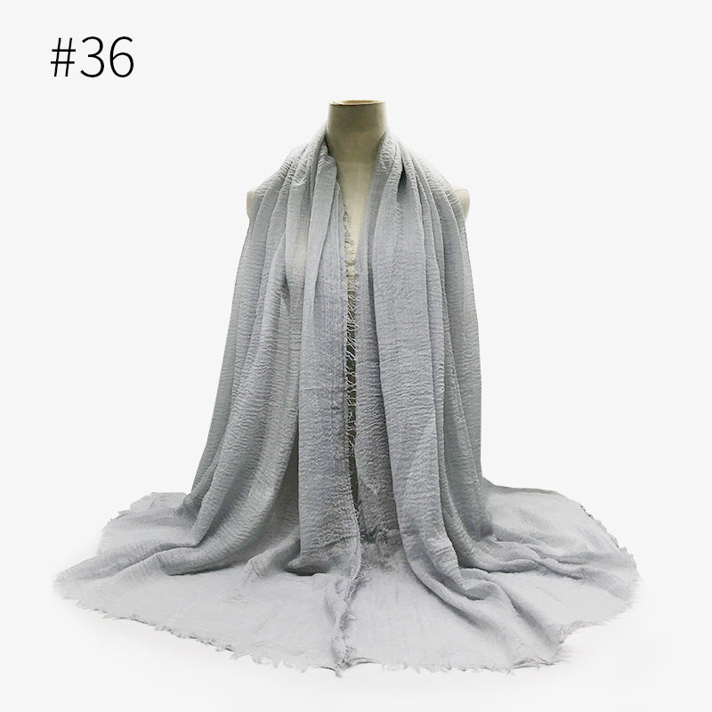 Bubble Cotton Scarf Hijab Wrap Shawl