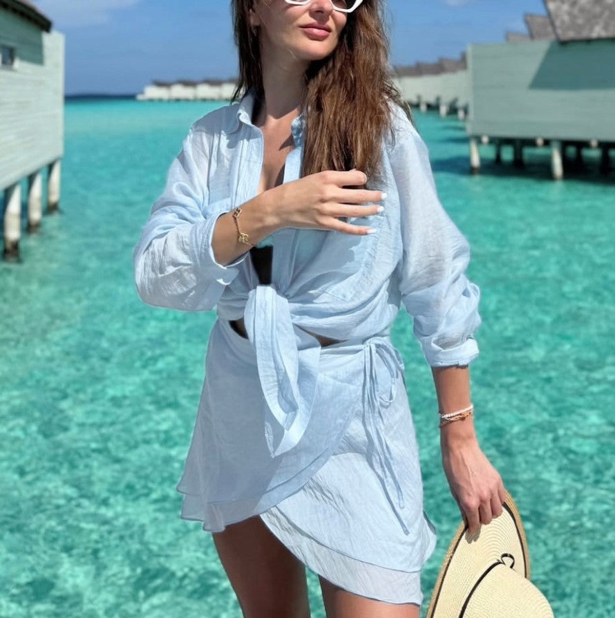 Urlaubs-Strand-Cover-Shirt-Set
