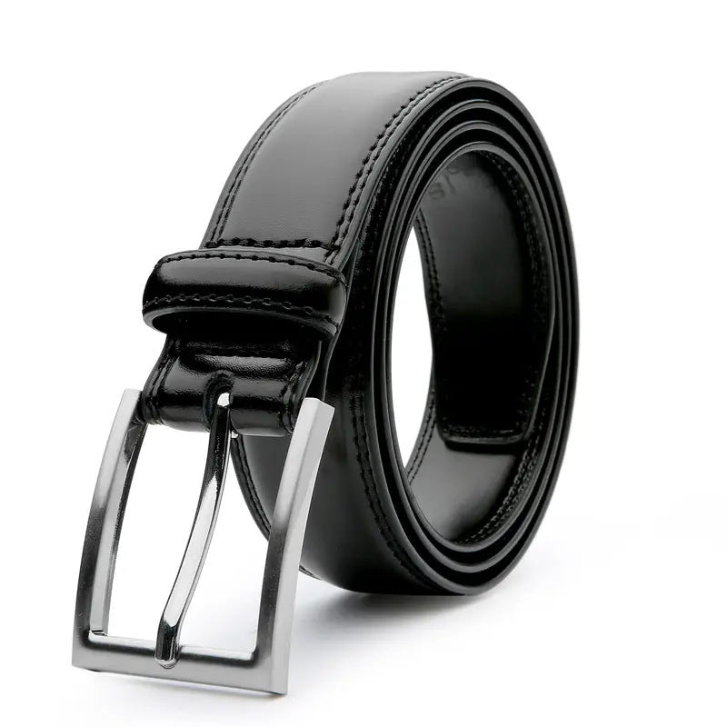 Men’s Real Cowhide Pin Buckle Belt
