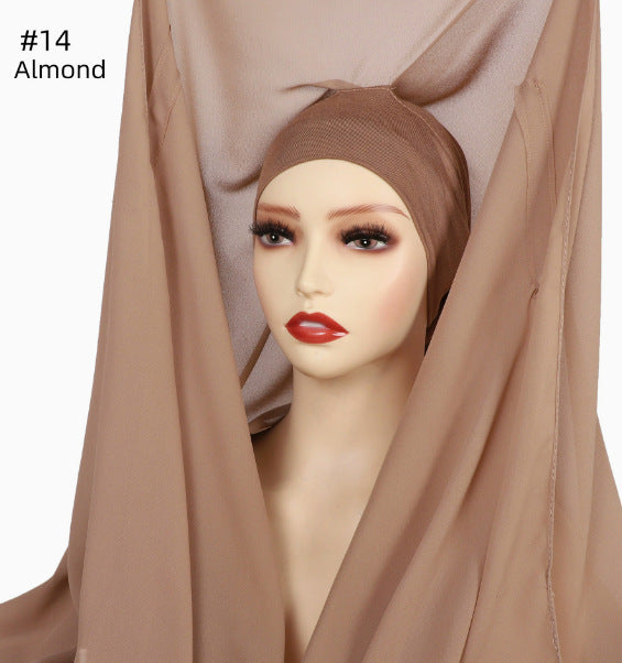 Lazy Chiffon Magnetic Headscarf