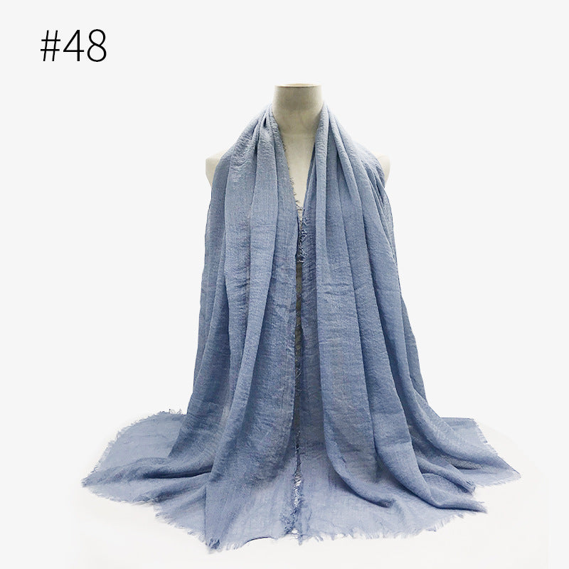 Bubble Cotton Scarf Hijab Wrap Shawl