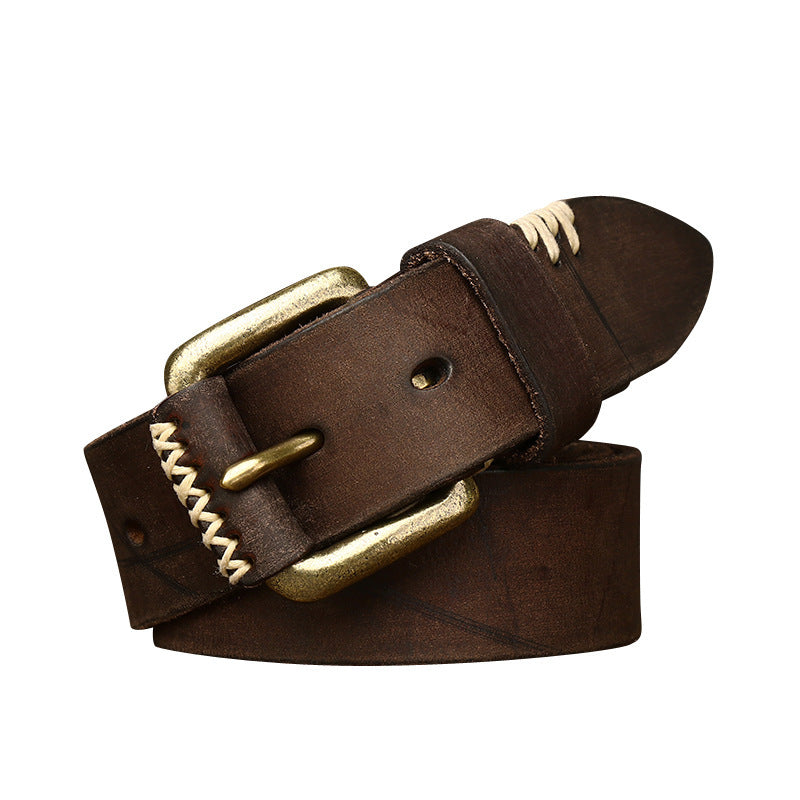 Handmade Retro Cowhide Leather Belt