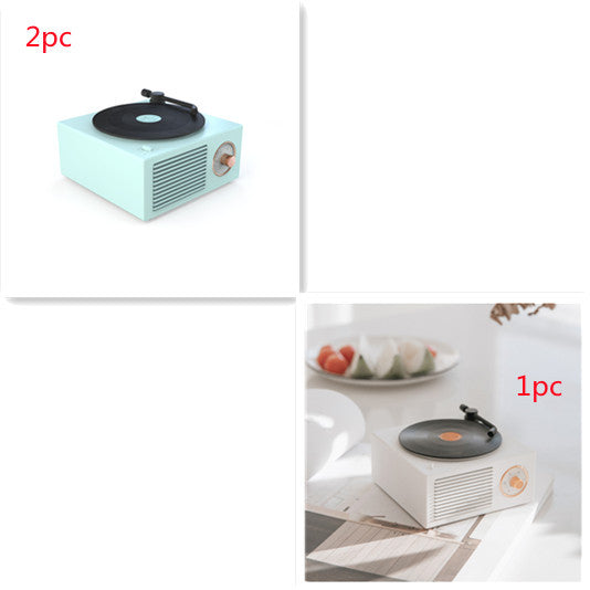 Mini haut-parleur phonographe Bluetooth rétro