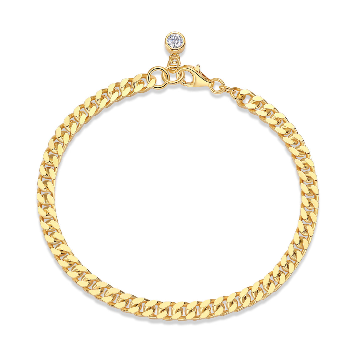 Mossan Diamant-Silber-Modearmband