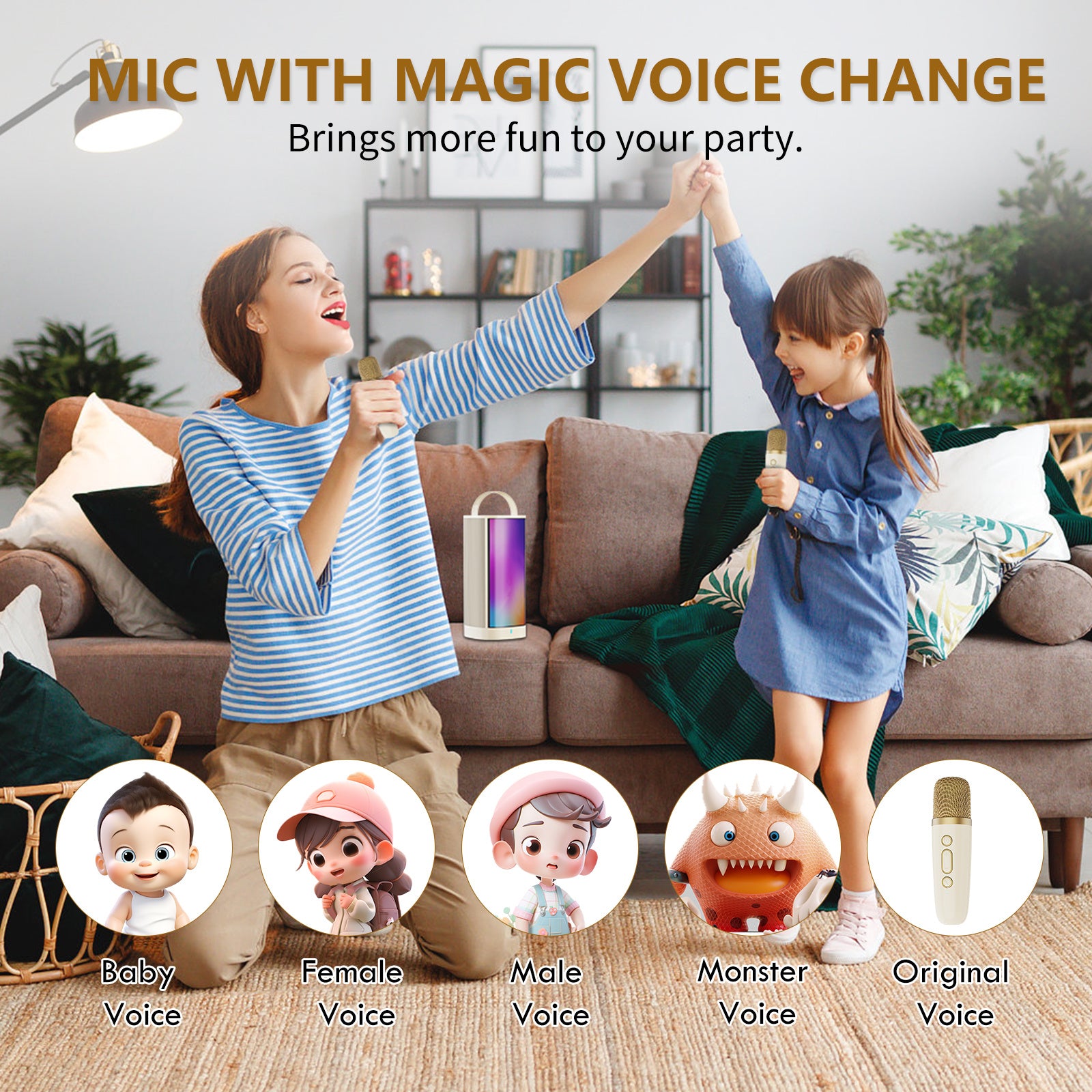 JYX D31-T Karaoke Machine with 2 Mics