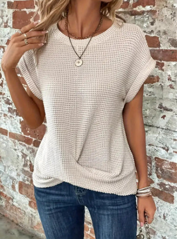 Women’s Waffle Knit Crew Tee