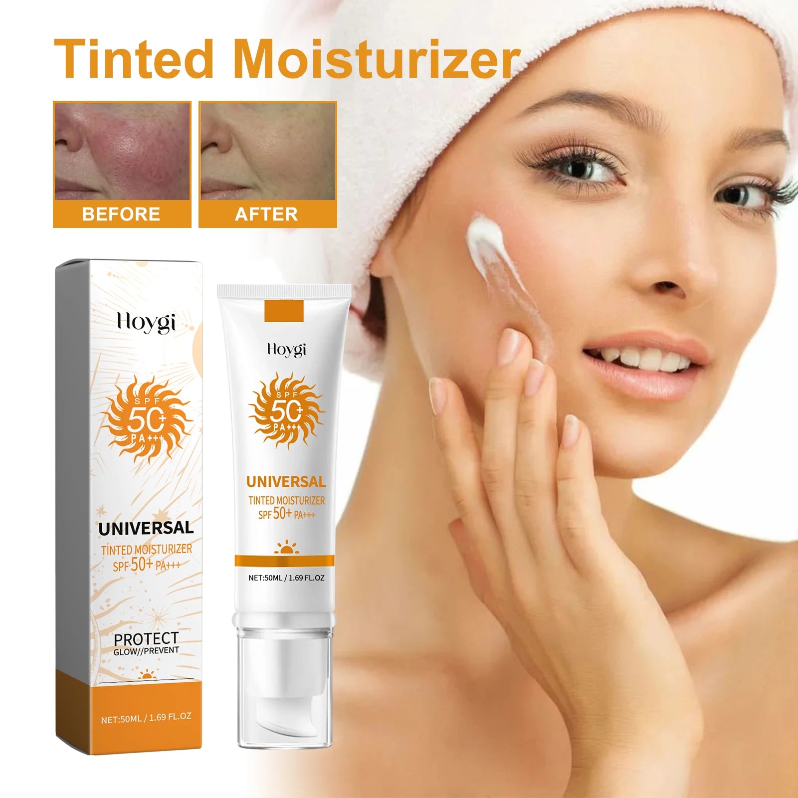 Hoygi SPF50 Sonnenschutz-Foundation-Creme