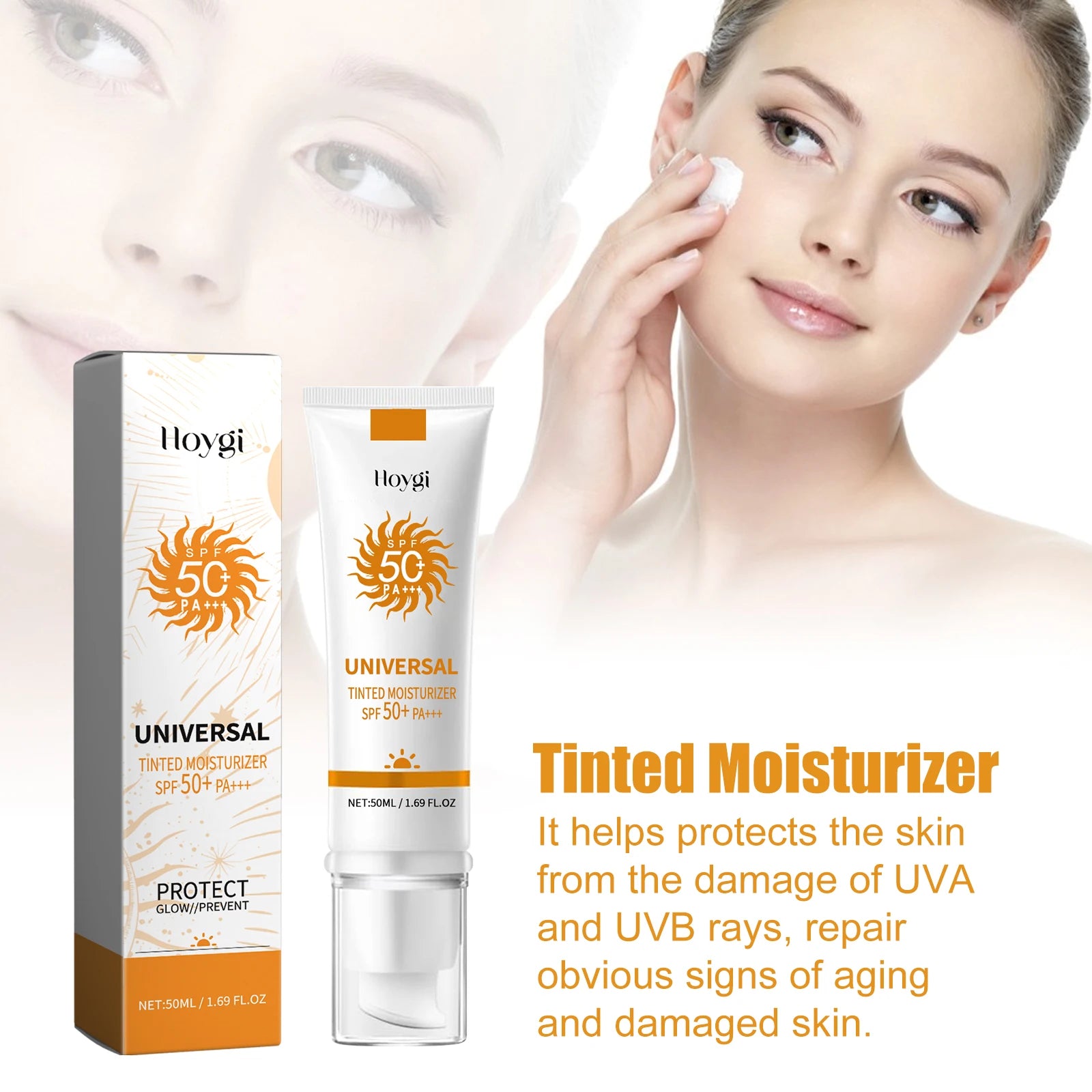 Hoygi SPF50 Sonnenschutz-Foundation-Creme