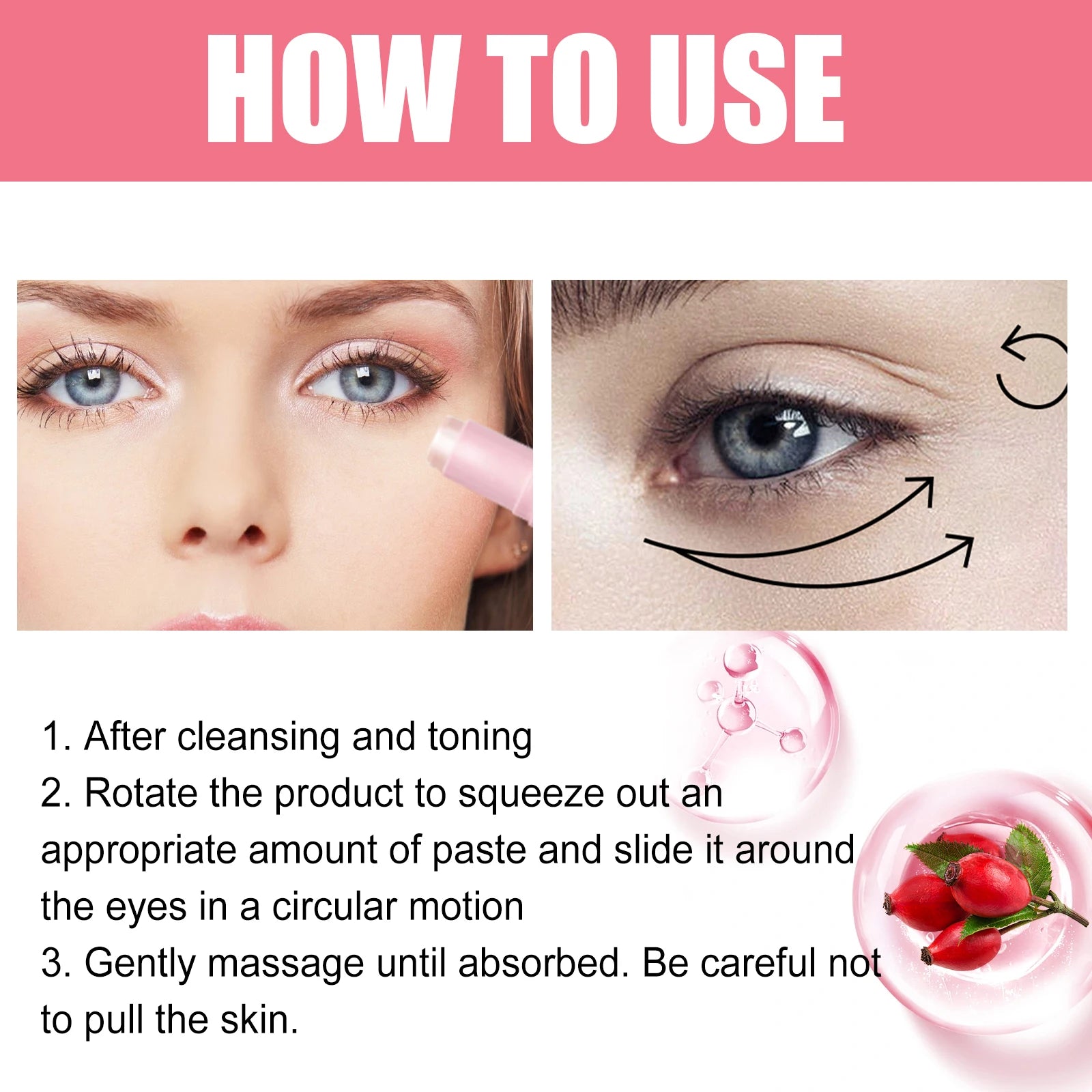 Rosehip Eye Balm Stick – Brightening Care