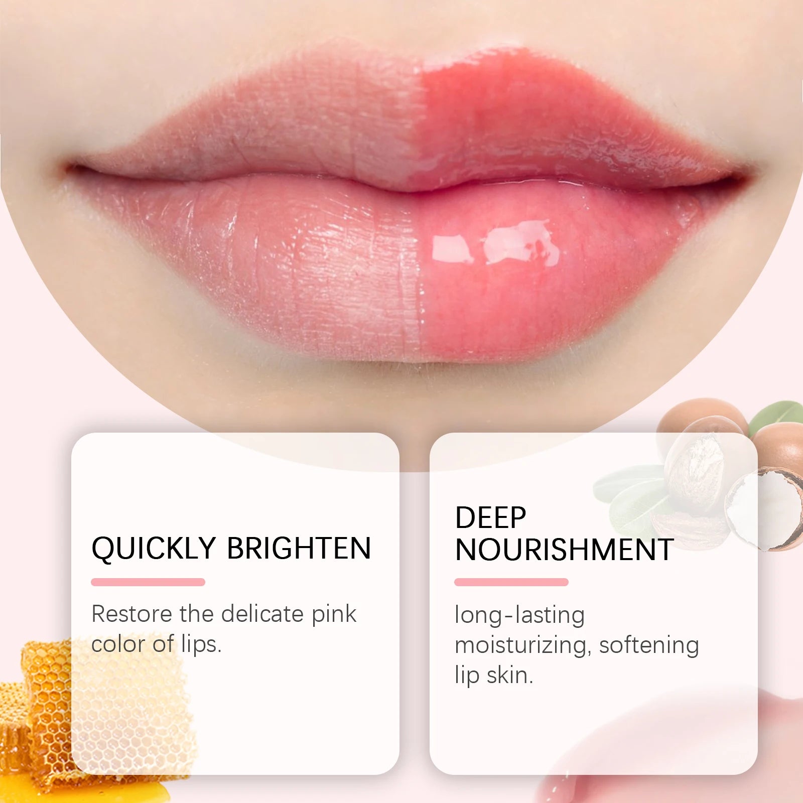 EELHOPE Pink Lip Balm & Mask Set