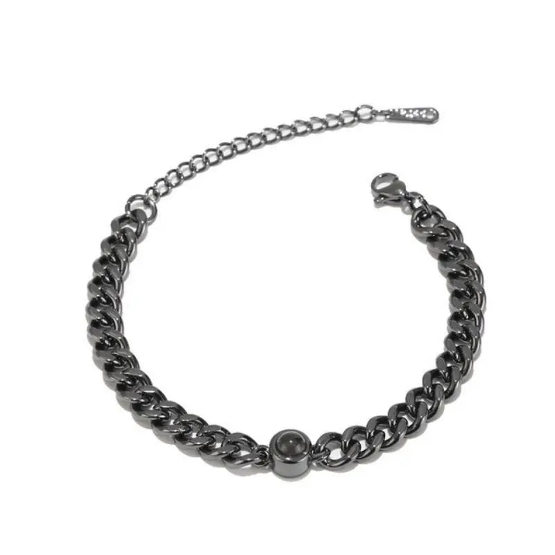 Custom Photo Projection Circle Braceletdea