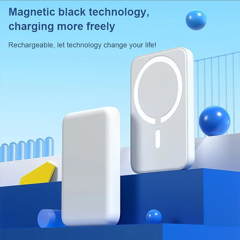 5000 mAh kabellose magnetische Powerbank