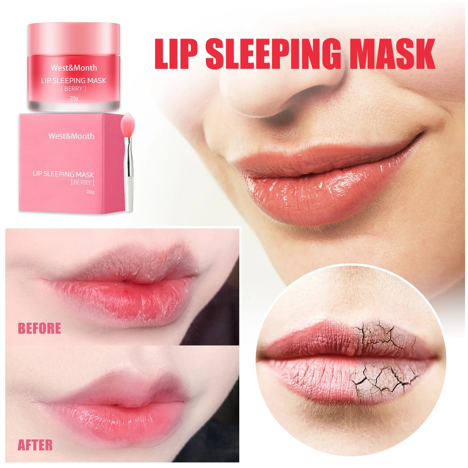 Strawberry Jelly Lip Mask Repair