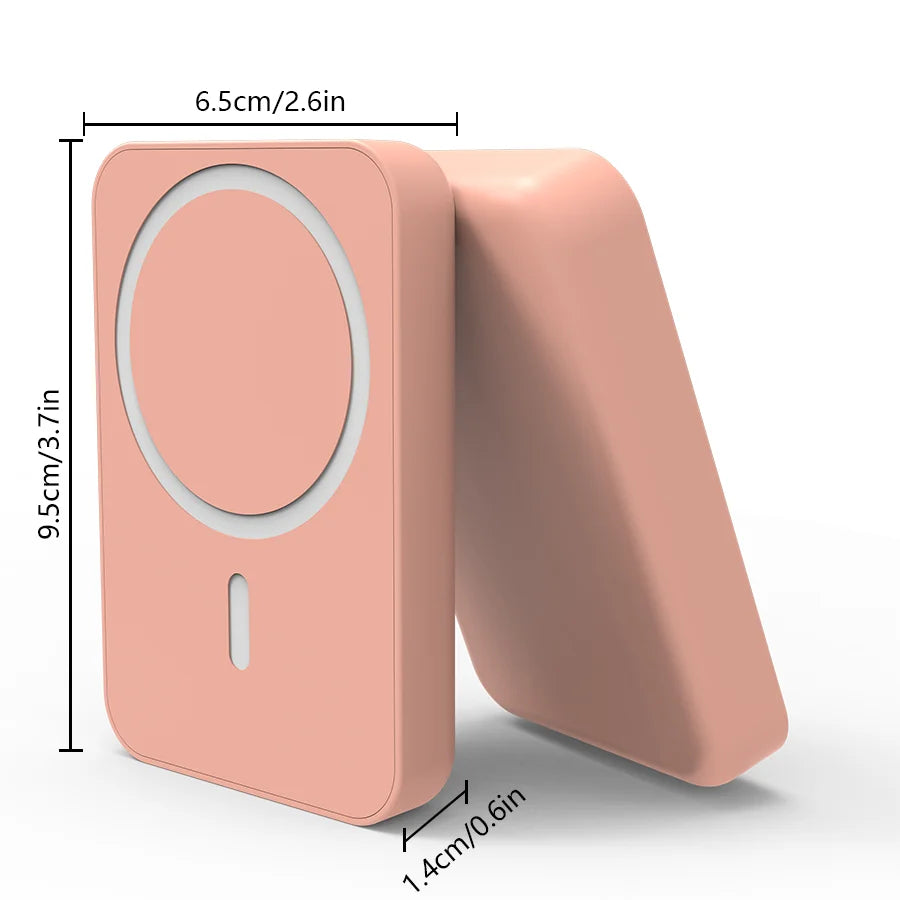 5000 mAh kabellose magnetische Powerbank