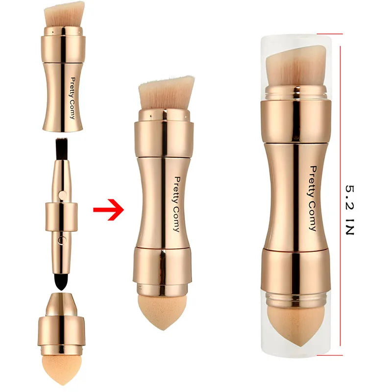 4-in-1 Professional Makeup Brush Set