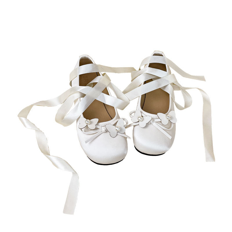 French Style Leather Ballet Flats Women
