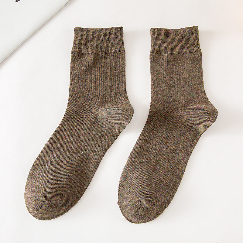 Chaussettes tube de couleur unie