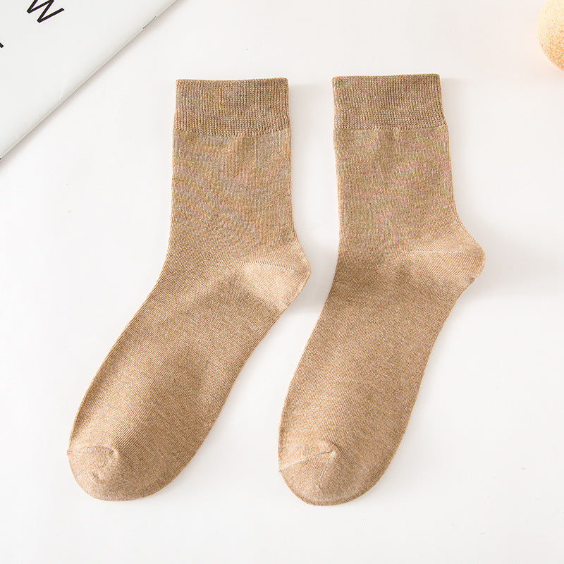 Chaussettes tube de couleur unie