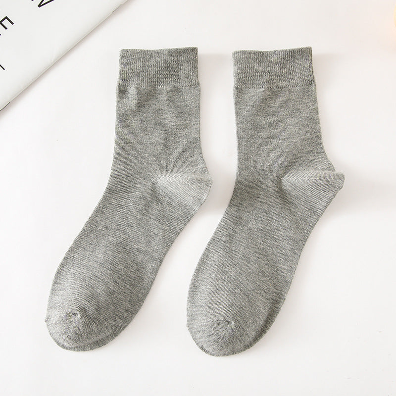 Chaussettes tube de couleur unie