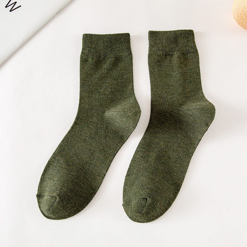 Chaussettes tube de couleur unie