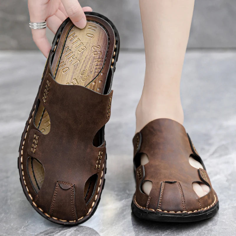 Luxus Leder Flip Flops Herren 2024