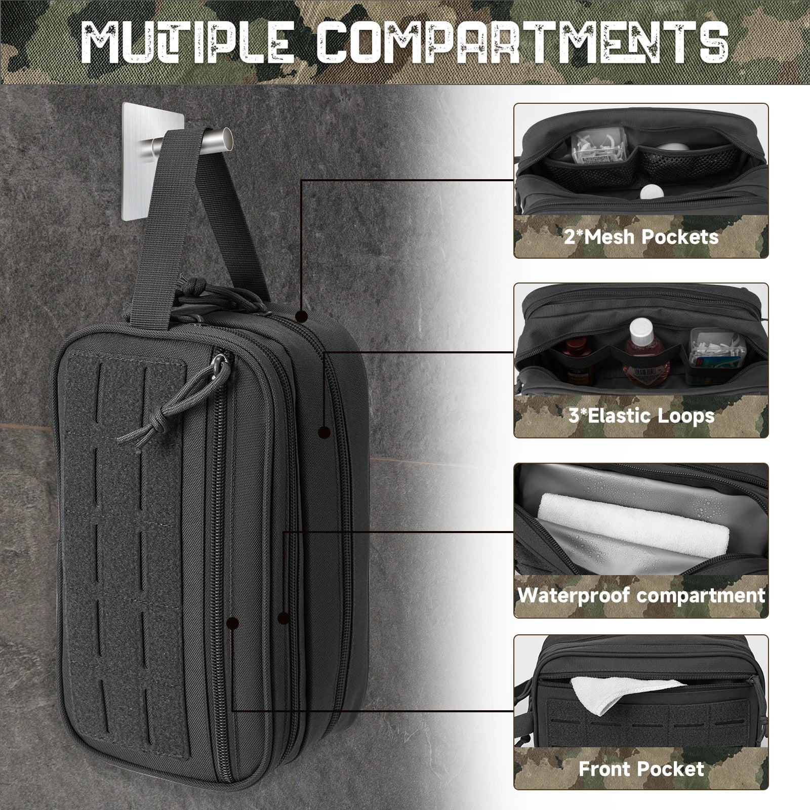 Men’s Travel Toiletry & Shaving Bag