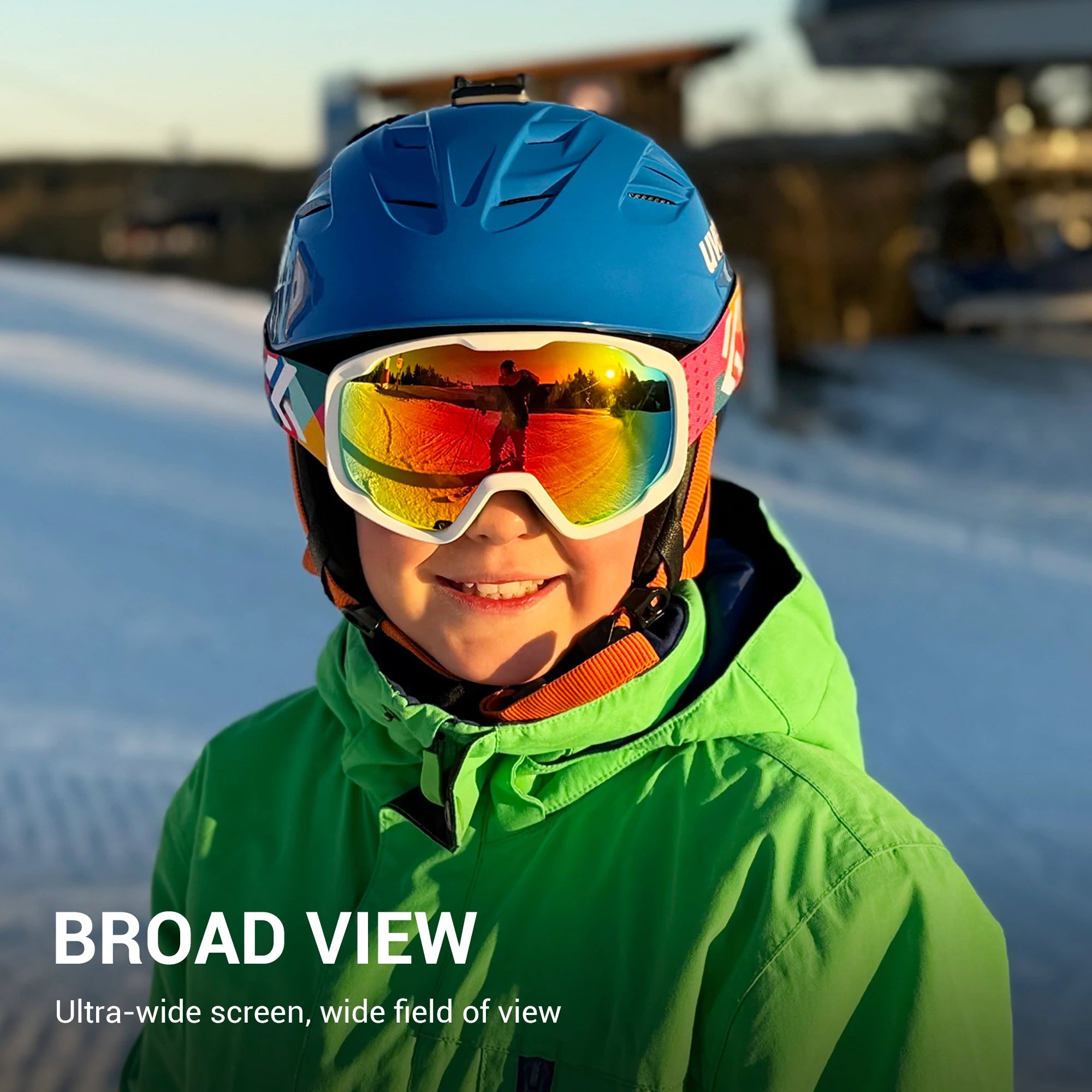 Kapvoe Skibrille für Kinder und Teenager, UV400, Antibeschlag