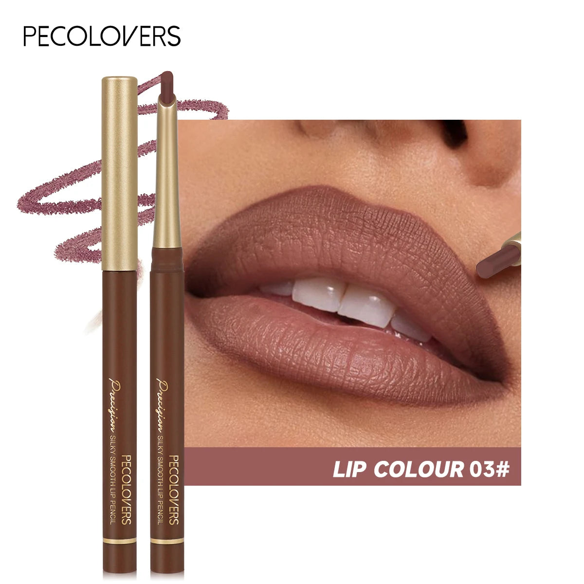 Matte 6-Color Lip Liner Pencil Set