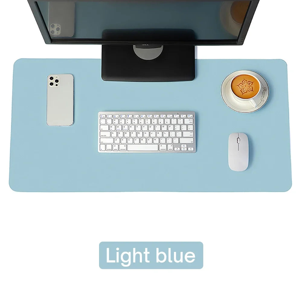 Large PU Leather Waterproof Desk Mat