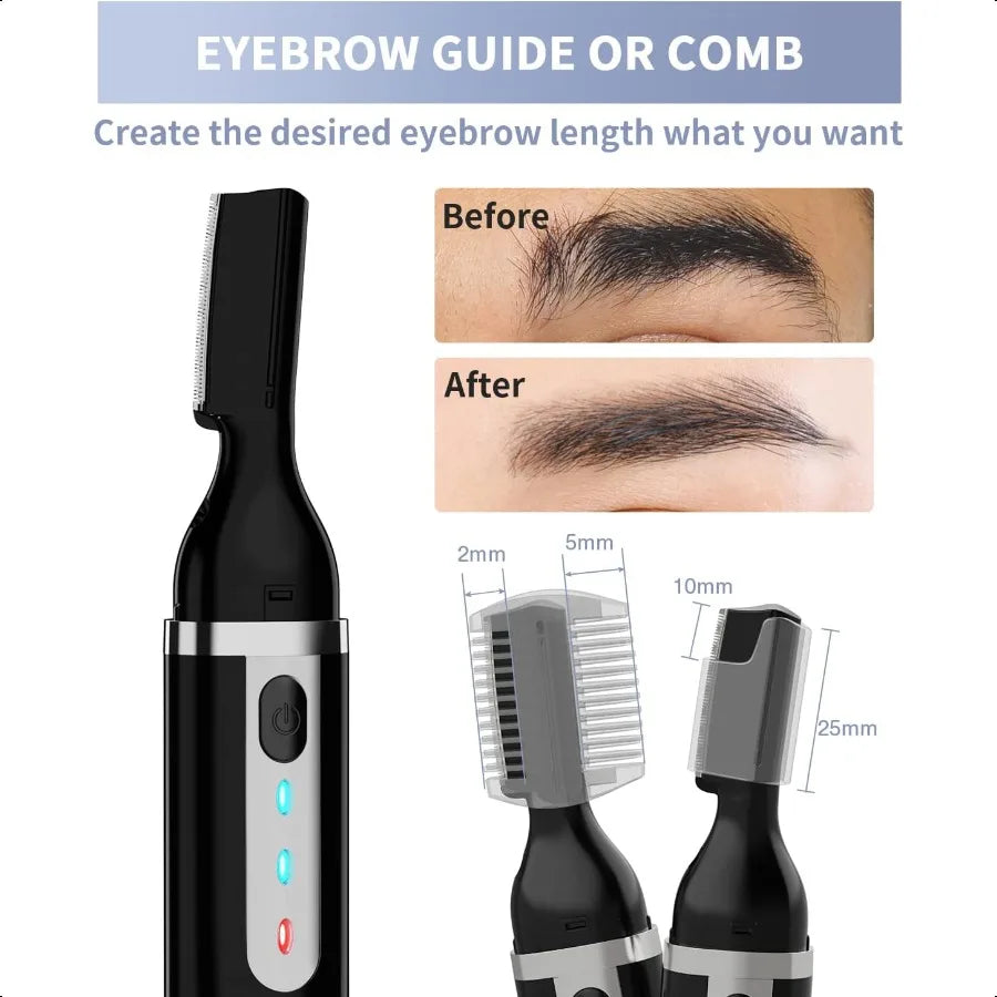 Electric Eyebrow Trimmer with LED Light