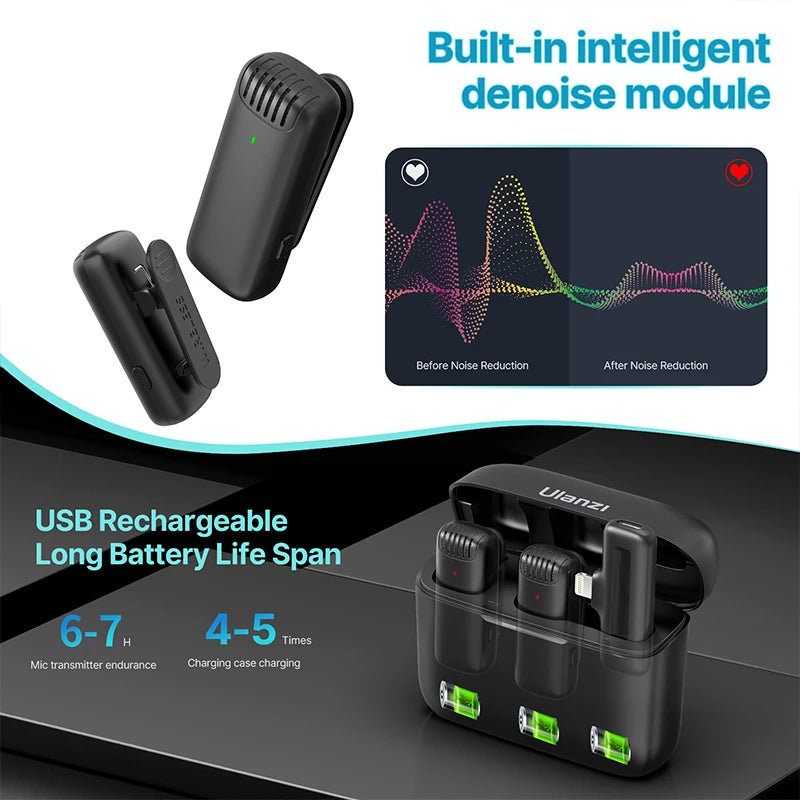 Ulanzi J12 Wireless Lavalier Mic