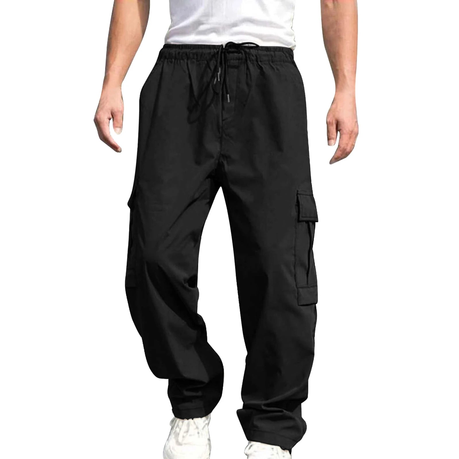Men’s Loose Cargo Drawstring Pants