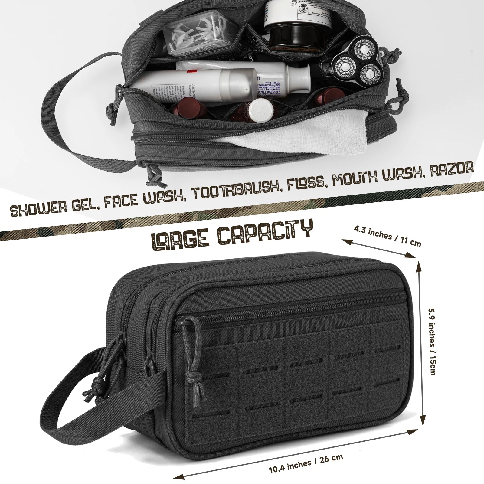 Reise-Kulturtasche und Rasiertasche für Herren