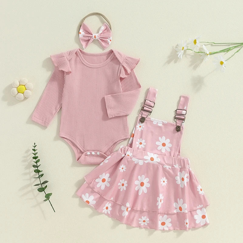 Baby Mädchen Strickpullover Rock Set