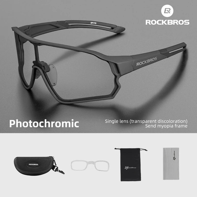 ROCKBROS Photochrome Fahrradbrille UV400