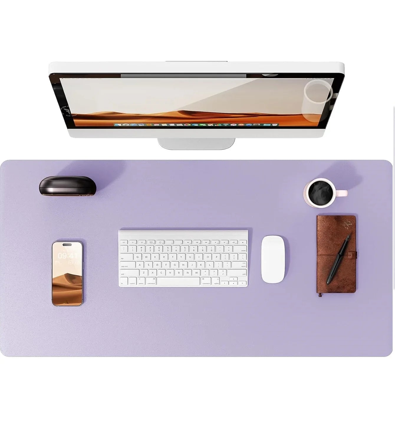 FTVAE Leather Large Desk Mat Protector